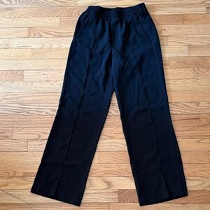Zara women’s Black Straight-Leg Pants with Elastic Waist